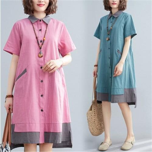 YJ DANCER Fashionable Shirt Dresses