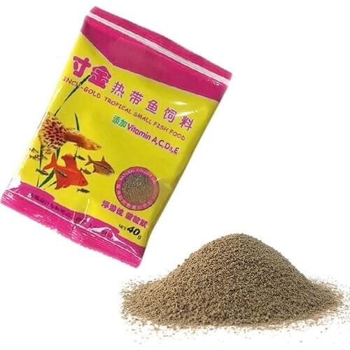 1 Bag Package Of Feeding Food Tropical Fish Feed 40g