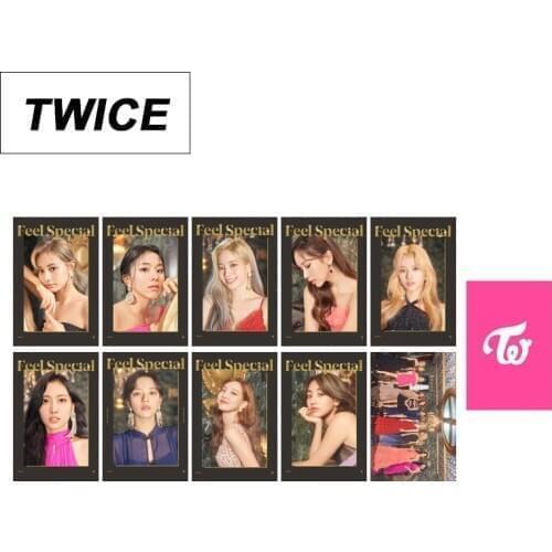 10pcs/set Kpop TWICE Photocard HD double side print photo album lomo cards MORE&MORE Feed special for fans k-pop Twice