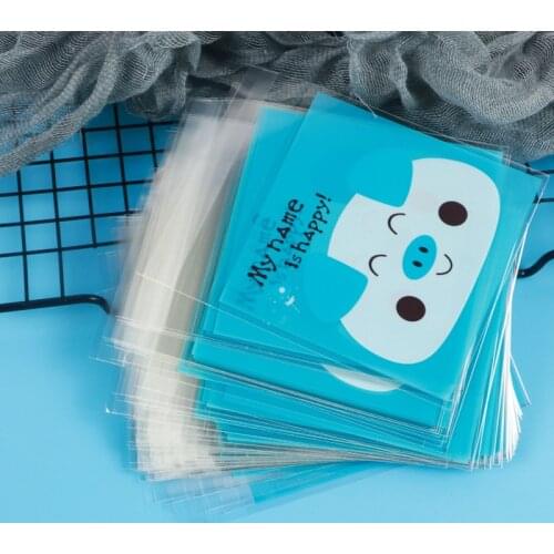 10cm*10cm bakery packaging bags snowflake pastry bags cookie bags handmade soap packaging self adhesive bags 100pcs