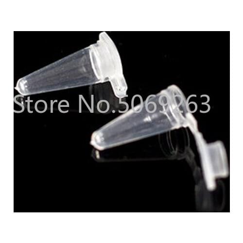 1000pcs/lot 0.1ml Lab White V-shape Plastic Centrifuge Tube, 100 Ul PCR Short Tube PP Small Microcentrifuge Tube