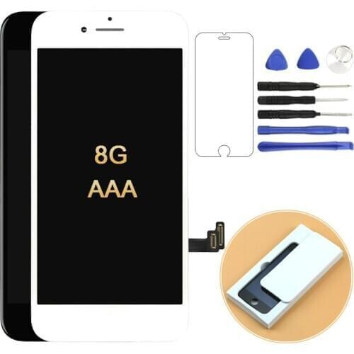 3PCS AAA For iPhone 8 8G LCD Digitizer Touch Screen For iPhone 8 8G LCD Mobile Phone Part With Assembly Display Replacement