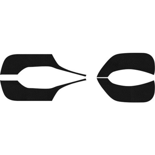 4pcs Car Door Anti Kick Pad Sticker for Tesla Model 3 2018-2019 Carbon Fiber Protection Pad Cover Sticker Anti-wear Anti-dirty