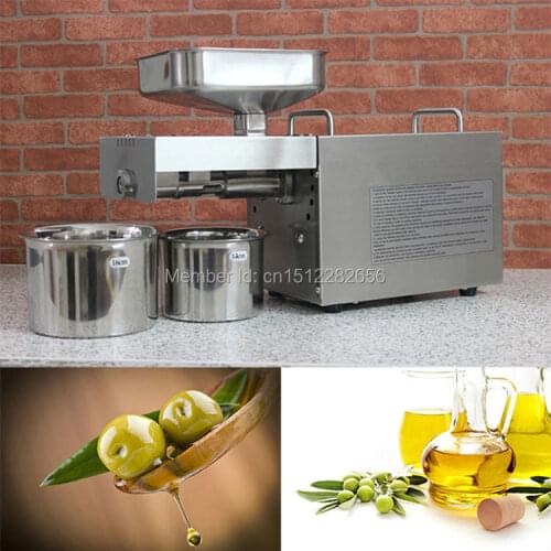 Stainless steel automatic small seed oil extraction machine, cold oil press, oil expeller, mini oil press machine for home