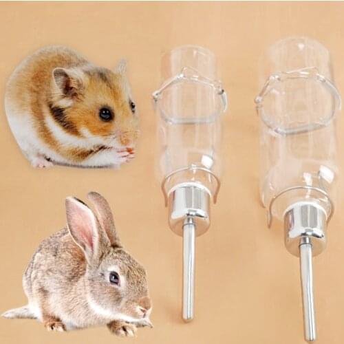 Squirrel Rabbit Hamster Stainless Steel Drinking Fountains Water Feeder Small Animals Watering Supplies Pet Products