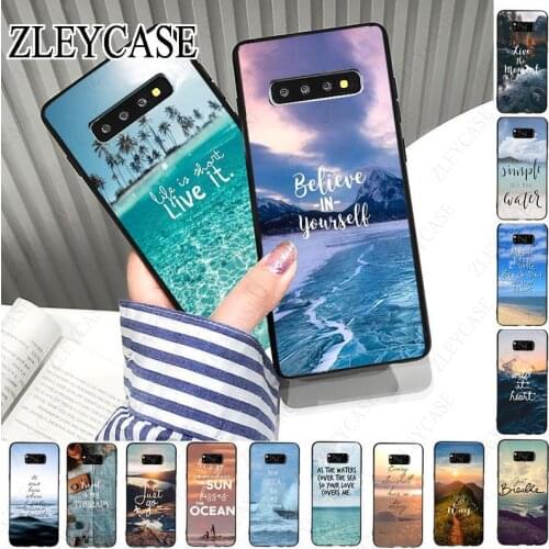 Travel mountain sea beach quotes Phone Case For samsung galaxy s10plus s10e s10lite s9 s8plus s20 plus s7 s6edge s20ultra case