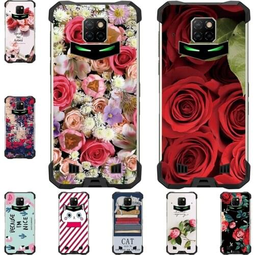 I am alone Phone Case For Doogee S88 Plus S88 Pro 6.3 inch Bags Fashion Luxury Color Cartoon Printed Paint Mobile