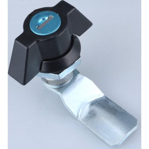 Black Double - wing cabinet lock MS408 cylinder lock , Cam cabinet locks, for Distribution box,Industrial cabinet lock