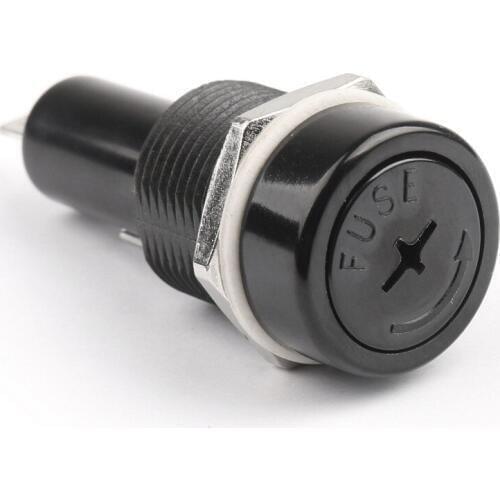 Areyourshop Fuses SCI R3-41 Panel Mount Chassis Fuse Holder For 10x38mm Glass Fuses 30A 600V High Quality Holder Fuses