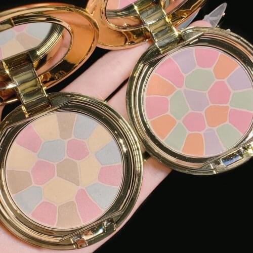 Guicami Loose Powder Makeup Foundation Loose Highlighter Powder Waterproof Lasting Oil Control Powder Palette Setting Powder