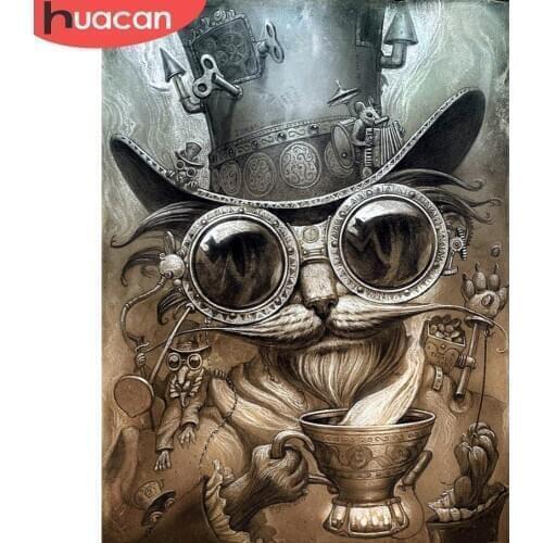 HUACAN Diamond Painting Full Drill Picture Of Rhinestones Diamond Mosaic Sale Home Decoration Diamond Painting New Square Stones