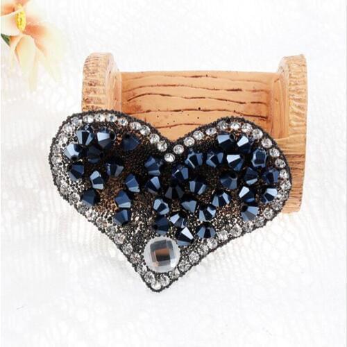 Exquisite Patch Rhinestones Pearl Motifs Iron On Patches Strass Crystal Applique For Jeans Clothing Crafts Decorations