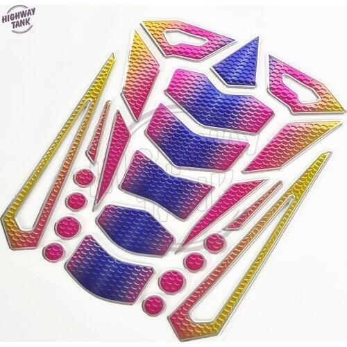 Cool Colorful Stickers 3D Motorcycle Tank Pad Sticker Case for Yamaha Honda Suzuki Kawasaki BMW