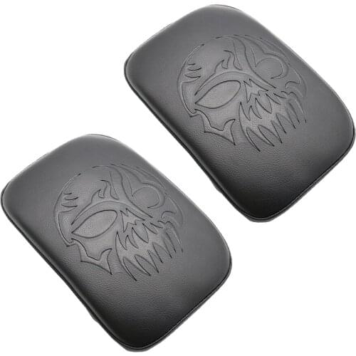 PU Leather Motorcycle Rear Passenger Cushion Pillion Pad Suction Seat for Harley XL883 1200 X48 72 1200 Ghost Head