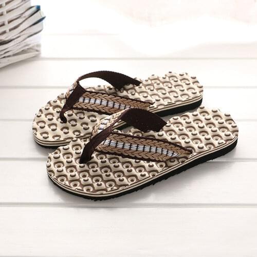 2021 Wholesale Summer Men Flip Flops Bathroom Slippers Men Casual EVA Shoes Fashion Summer Beach Sandals