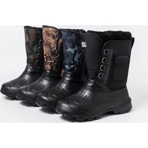 New Winter Womens Snow Boots Warmth Combat Lovely Pure Color Boot Wool Flat Shoes Rubber Non-Slip Plus Thick Girls Cotton Shoes