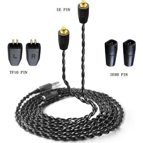 Single crystal copper DIY earphone upgrade wire IE80/TF/UE PIN