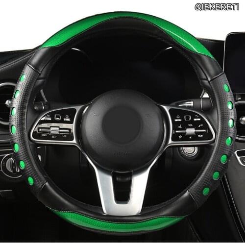 QIEKERETI Microfiber Leather Car Steering Wheel Cover For Opel Astra J G Insignia Zafira a b Corsa d Mokka Vivaro Meriva