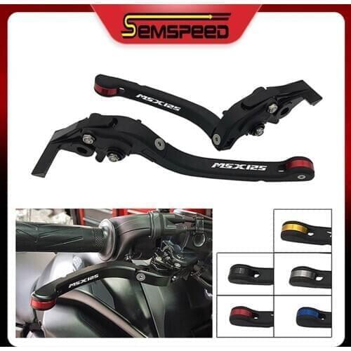 SEMSPEED Adjustable Folding Motorcycle Brake and Clutch Levers For Honda GROM/MSX125 MSX 125 2014 2015 2016 2017 2018 2019 2020