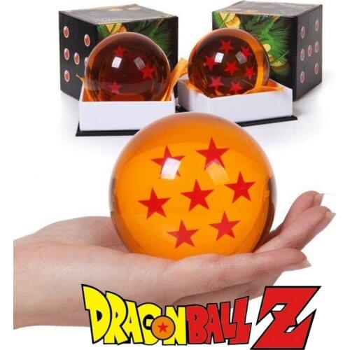 With Box Dragon Ball Crystal Balls Dragon Ball Z Action Figures Dragonball Crystal Balls 7 Star Goku Children Kids Toys