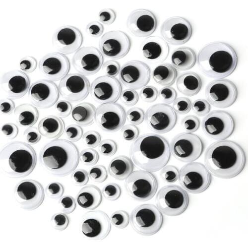 5-24mm Dolls Eyes Self Adhesive Mixed Eyes For Kids Handmade Toy Wiggly Googly Diy Crafts Supplies For Dolls Eyes Accessories
