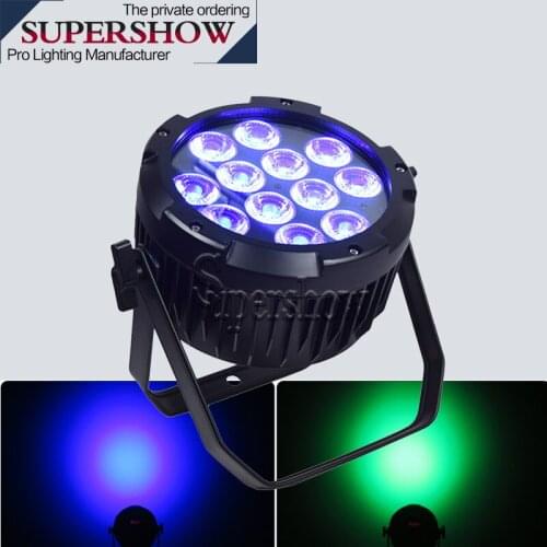 DMX 512 control stage light 12PCS IP65 Waterproof Slim Flat Par light for DJ Disco Club Professional Lighting