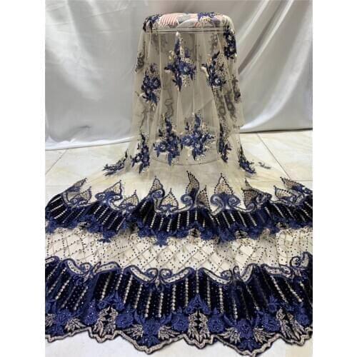 Unique African net lace YG-856 good looking French tulle embroidery lace fabric