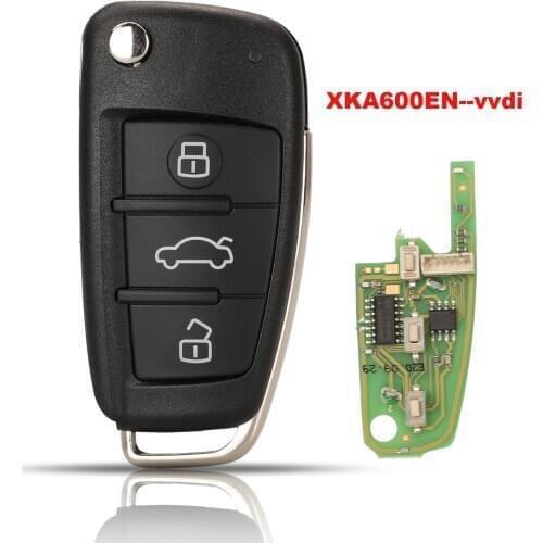 Jingyuqin Xhorse Universal XKA600EN Wire Remote Key 3B For Audi A6L Q7 Type Remote Key Shell Chip For VVDI2 For VVDI Key Tool