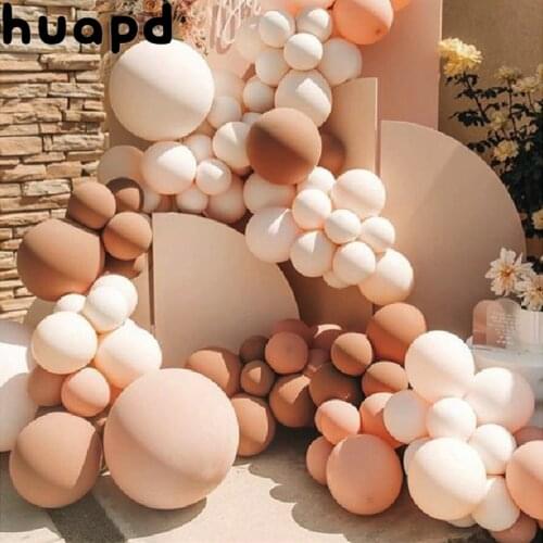 15pcs 10inch vintage brown apricot latex balloon arch party supplies Globos baby shower balloon decoration