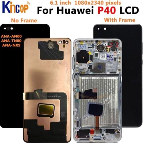 100% Original OLED Display for Huawei P40 LCD Display Touch Screen Digitizer for HUAWEI P40 LCD Repair Parts huawei p40 lcd