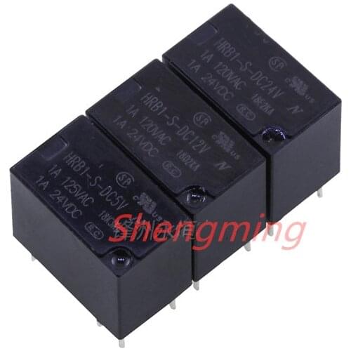 10pcs HRB1-S-DC5V HRB1-S-DC12V HRB1-S-DC24V 6pin Relay