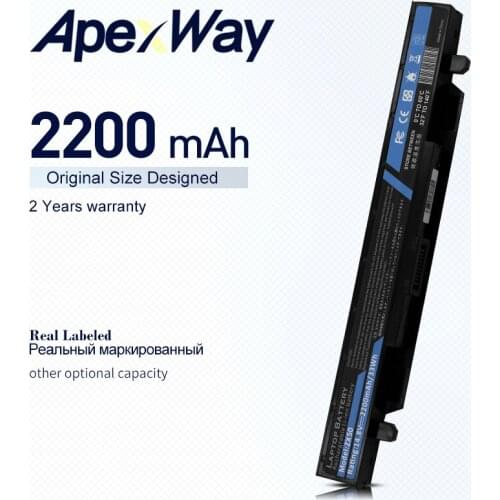 11.1V Laptop Battery A41N1424 for ASUS Rog GL552VW GL552VX GL552V GL552J GL552 ZX50 ZX50J ZX50JX ZX50V FX-PRO FX-PLUS 2200mAh