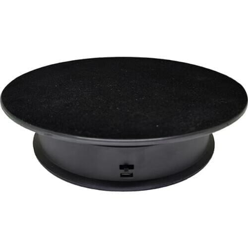 20.5cm Automatic Rotating Jewelry Display Stands Motorized Rotary Turntable Mirror Modeldisplay Stand Base USB/Battery Powered