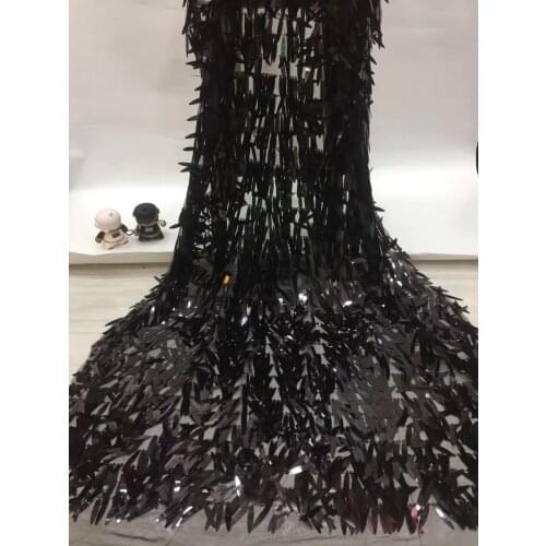 2021 Latest Nigerian Sequined Lace Fabric High Quality African Lace Fabric Wedding Dress French Tulle Lace Material XX33301