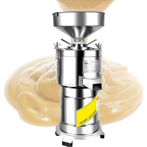 220V Stainless Steel Commercial Sauce Grinding Machine White Sesame Black Sesame Peanut Butter Grinder Easy To Clean