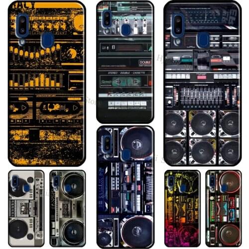 80s Retro Boombox Cassette Player For Samsung Galaxy A52 A72 A32 A12 A10 A40 A50 A70 A21S A20e A11 A31 A41 A51 A71 Phone Cover
