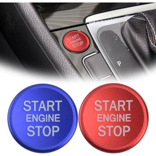 Aluminum Engine Start Stop Push Switch Button Cover Trim Fit for VW Golf 7 MK7 GTI R Jetta CC Arteon