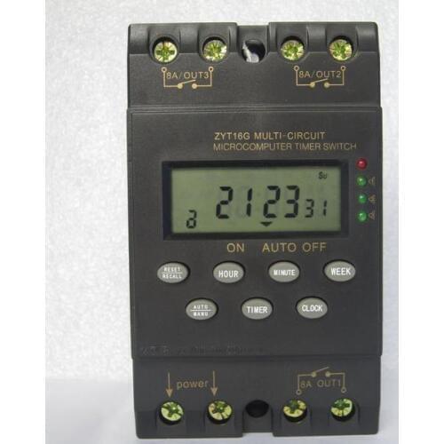 English version,export quality,ZYT16G-3a multi channel automatic program/programmable timer switch 220V