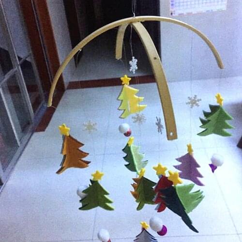 Wood Baby Mobile Hanger Baby Crib Mobile Hanger Frame Mobile DIY Q6PD