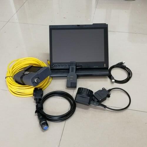 For b-m-w diagnosis tool icom a2 b c with laptop for lenovo thinkpad x201t i7 pcu ram 4g software V06.2021 hdd 1TB or 720GB SSD