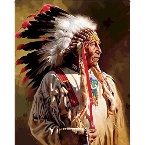 GATYZTORY Frame Diy Painting By Numbers Figure Picture Wall Art Canvas Painting Acrylic Paint By Numbers Kit For Home Decoration