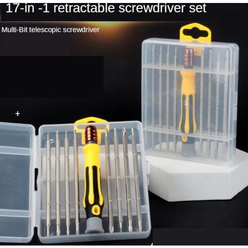 17-in-1 telescopic screwdriver kit, magnetic screwdriver for electronic repair tool kit