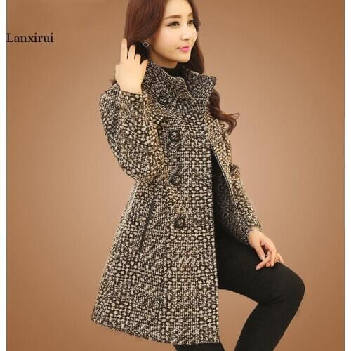 Lanxirui Women's Plaid Coats