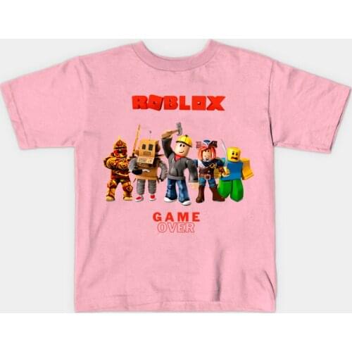 2021 Hot Robloxing Print kids T-shirt Kawaii Cartoon Short Sleeve T Shirt Boys Girls Fashion Summer Casual Top Children Clothing