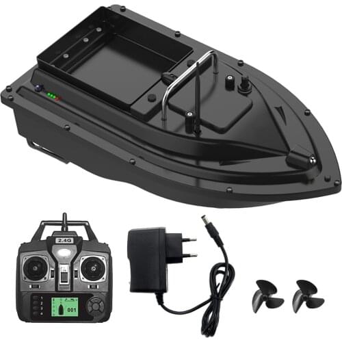 EU D16B GPS Function Fishing Bait Boat Smart Remote Control Fishing Boat 400-500M Remote Range LCD Display RC Bait Boat Toy