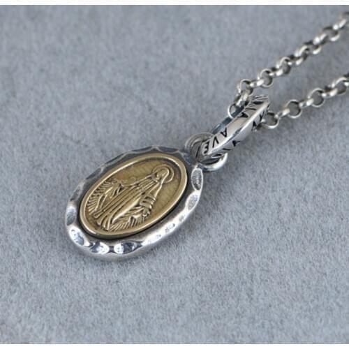 BOCAI New solid s999 Pure Silver Domineering Tiger Roaring Mountains and Rivers Zodiac Tiger Man Pendant Birth Year