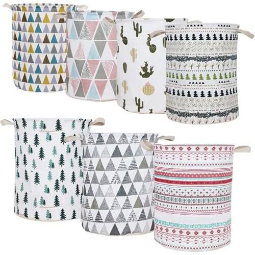 Portable Lightweight Laundry Basket Cloth Art Dirty Baskets Folding Large Laundry Hamper Room Bathroom Travel Bag