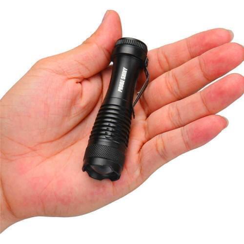 Q5 Aa/14500 3mode Zoom Led Super Bright Flashlight Mini Police Torch Powerful Led Flashlight Rechargeable 18650 #4a27
