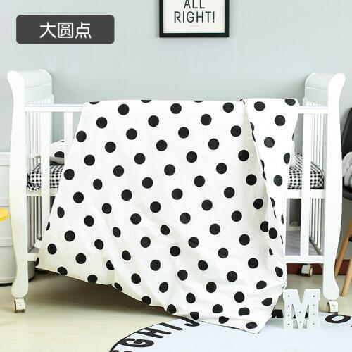 With Filling Black Dot Baby Bedding Set Crib Set ropa de cuna Quilt Sets in Crib Girl Boy de berco de bebe,Duvet /Sheet/Pillow