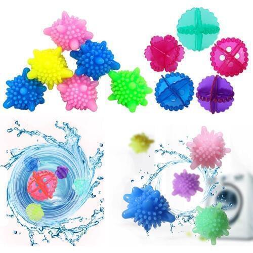Washer Balls Reusable No Tangle Laundry Scrubbing Balls Solid Colorful Laundry Washing Balls Enhance Your Machine Cleaning Power